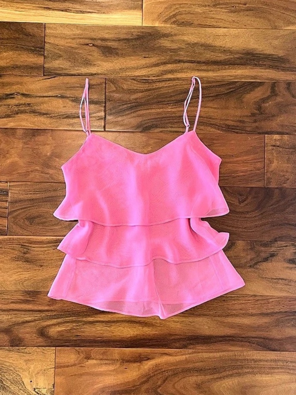 Vintage La Senza Pink Ruffled Camisole